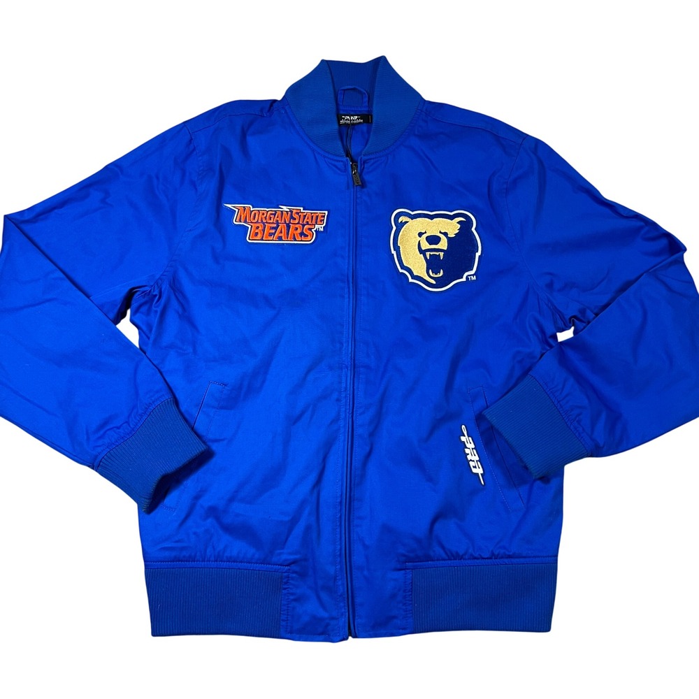 Pro Standard Morgan State Bears Bomber Jacket Mens Large Blue Full Zip NEW‎